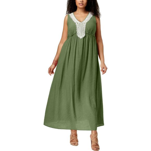 NY Collection womens Maxi dress Sz 1XP - Picture 1 of 5